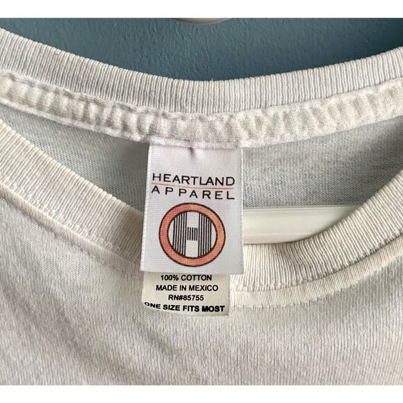 Retro 1994 Heartland Apparel T-shirt Hawaii Beach Tropical Fish Colorful OSFM - Picture 8 of 12